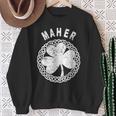 Celtic Theme Maher Irish Family Name Sweatshirt Gifts for Old Women