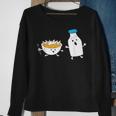 Cereal Chasing Milk Cornflakes Breakfast Cereal Sweatshirt Gifts for Old Women