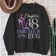 Chapter 48 Fabulous Since 1976 48Th Birthday Queen Diamond Sweatshirt Gifts for Old Women