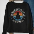 Charlottesville Virginia Va Vintage Graphic Retro 70S Sweatshirt Gifts for Old Women