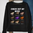 Check Out My Wood Woodworking Woodwork Carpenter Sweatshirt Gifts for Old Women