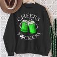 Cheers FCkers St Patrick's Day Lucky Sweatshirt Gifts for Old Women