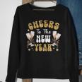 Cheers To The New Year 2024 Champagne Happy New Year 2024 Sweatshirt Gifts for Old Women