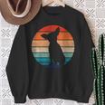 Chihuahua Dog Retrointage 60S 70S Silhouette Sweatshirt Geschenke für alte Frauen