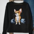 Chihuahua Weightlifting Deadlift Men Fitness Gym Gif Sweatshirt Gifts for Old Women