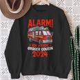 Children's Alarm Ich Werde Großer Cousin 2024 Fire Brigade Sweatshirt Geschenke für alte Frauen