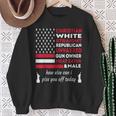 Christian White Straight Independence Day Memorial Day Pride Sweatshirt Gifts for Old Women