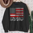 Christian White Straight Republican Unvaxxed Gun Owner Sweatshirt Gifts for Old Women