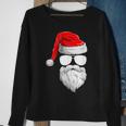 Christmas Santa Claus Face Sunglasses With Hat Beard Sweatshirt Gifts for Old Women