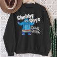 Chubby Guys Cuddle Better Lgbtq Gay Pride Bear Sweatshirt Gifts for Old Women