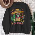 Cinco De Drinko Mexican Skull Fiesta 5 De Mayo Drinking Sweatshirt Gifts for Old Women