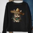 Cinco De Mayo Cat Party Mexican Sombrero Cat Lover Women Sweatshirt Gifts for Old Women
