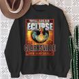 Clarksville New Hampshire Total Solar Eclipse Chicken Sweatshirt Gifts for Old Women