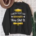 Class Of 2024 Graduate You Did It Congratulations Sweatshirt Gifts for Old Women
