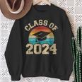 Class Of 2024 Graduation Hat Retro Sweatshirt Gifts for Old Women