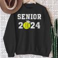 Class Of 2024 Softball Player Senior 2024 High School Grad Sweatshirt Gifts for Old Women