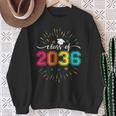 Class Of 2036 Pre K To 12 Handprint On Back Grow With Me Sweatshirt Gifts for Old Women