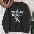 Classic Aged I Throw Stuff Shot Put Athlete Throwing Sweatshirt Gifts for Old Women