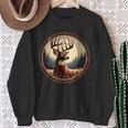 Classic Big Whitetail Buck Vintage Deer Graphic For Hunters Sweatshirt Gifts for Old Women