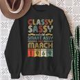Classy Sassy A Bit Smart Assy Since March 1969 55 Years Old Sweatshirt Gifts for Old Women