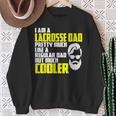 College Sports Lacrosse Player Father's Day Saying Lacrosse Sweatshirt Gifts for Old Women