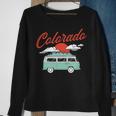 Colorado Vintage Hippie Van 60S Distressed Sweatshirt Gifts for Old Women
