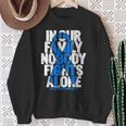 Colorectal Cancer Support Family Blue Colon Cancer Awareness Sweatshirt Gifts for Old Women