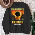 Columbus Indiana 2024 Total Solar Eclipse Sweatshirt Gifts for Old Women