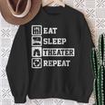 Coma El Teatro Dormido Repita Los Regalos Divertidos Para Lo Camisa de entrenamiento Regalos para ancianas