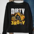 Construction 3Rd Birthday Boy Dirty 3Rd-Y Excavator Sweatshirt Gifts for Old Women