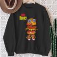 Cool Durr Cute Silly Epic Burger Gaming Sweatshirt Gifts for Old Women