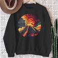 Cool Erupting Volcano Costume For Boys And Girls Sweatshirt Gifts for Old Women