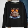 Cool Hippo With Sunglasses For Animals Costume Sweatshirt Gifts for Old Women
