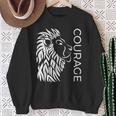 Courage Brave Lion Fighters Fearless Inspiring Sweatshirt Gifts for Old Women