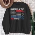 Courtesy Of The Red White And Blue Sweatshirt Gifts for Old Women