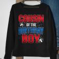 Cousin Of The Birthday Boy Costume Spider Web Birthday Party Sweatshirt Gifts for Old Women