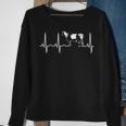 Cow Heartbea I Love Dairy Cows Sweatshirt Gifts for Old Women
