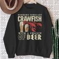 Crawfish Boil Weekend Forecast Cajun Beer Festival Sweatshirt Gifts for Old Women