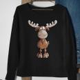 Crazy Elk I Deer Reindeer Fun Hunting Christmas Animal Motif Sweatshirt Geschenke für alte Frauen
