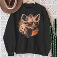 Crazy Looking And Laughing Hyena Sweatshirt Gifts for Old Women