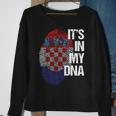 Croatia Croatia Flag Dna Sweatshirt Geschenke für alte Frauen