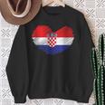Croatia Flag Hrvatska Land Croate Croatia Sweatshirt Geschenke für alte Frauen