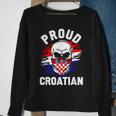 Croatia Men's Zagreb Croatia Hrvatska Black Sweatshirt Geschenke für alte Frauen