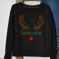 Custom Name Christmas Matching Family Pajama Samara Sweatshirt Gifts for Old Women