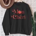 Cute Cherry Mon Cheri France Slogan Travel Sweatshirt Geschenke für alte Frauen