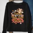 Cute Teddy Bear Never Intrude On A Picnic Toy Cartoon Sweatshirt Gifts for Old Women