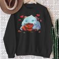 Cute Tongue League Poro Essen Sweatshirt Geschenke für alte Frauen