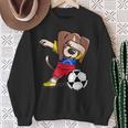 Dabbing Beagle Dog Venezuela Football Venezuelan Flag Soccer Sweatshirt Gifts for Old Women