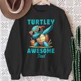 Dabbing Schildkröte Ozean Tierliebhaber Papaatertag Sweatshirt Geschenke für alte Frauen