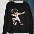 Dabbing Soccer Boy South Korea Korean Flag Jersey Sweatshirt Gifts for Old Women